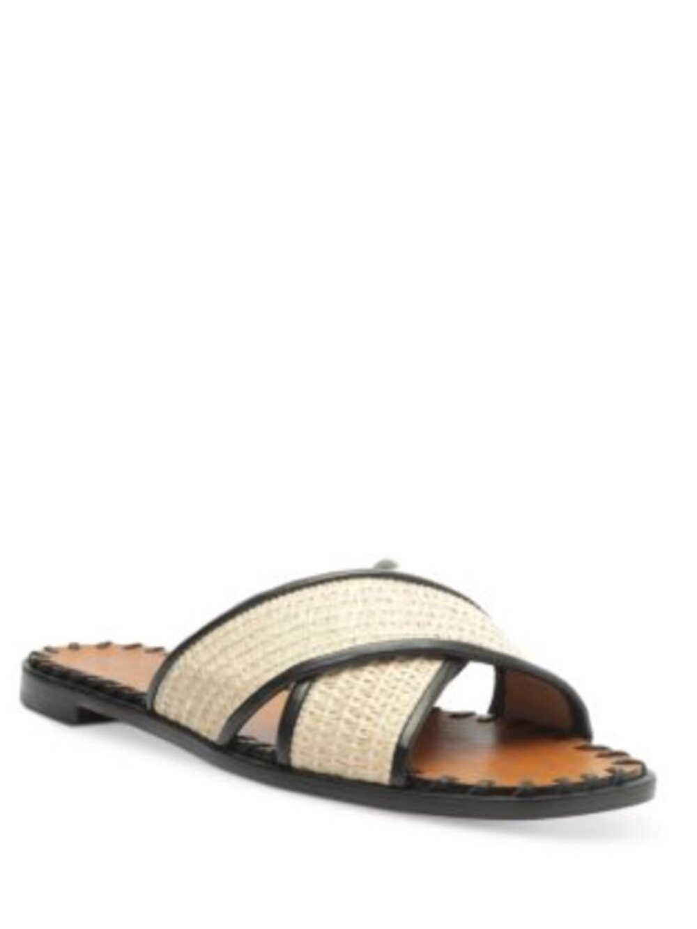 SCHUTZ Women's Alita Slip On Crisscross Slide Sandals